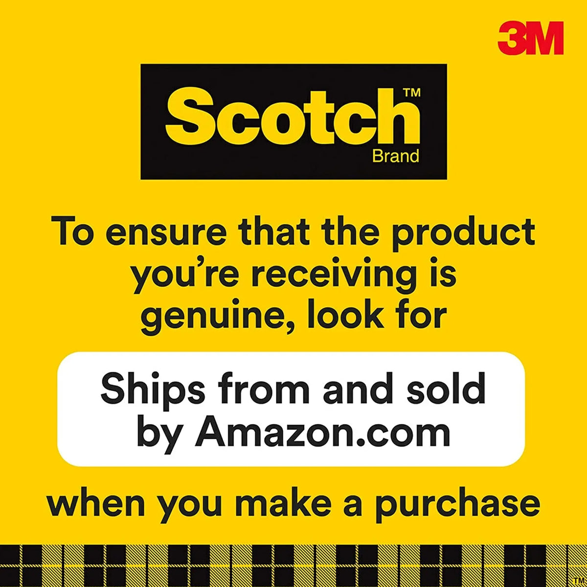 x Use, Finish, Tape, (600-6PK) and Width, for Home Office 3/4 Scotch Inches, 1296 Standard Glossy Rolls, Engineered Transparent Boxed 6