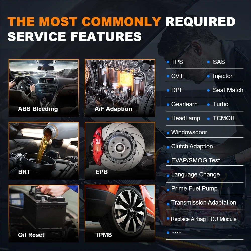 Acura Car Fits Services NT710 Scanner Scan Scanner Tool System Bi-Directional Foxwell Fits NT510 Honda for Automotive Code Upgraded 30 Reset for Reader Full Elite JOBD OBD2 Acura Scanner Control Honda