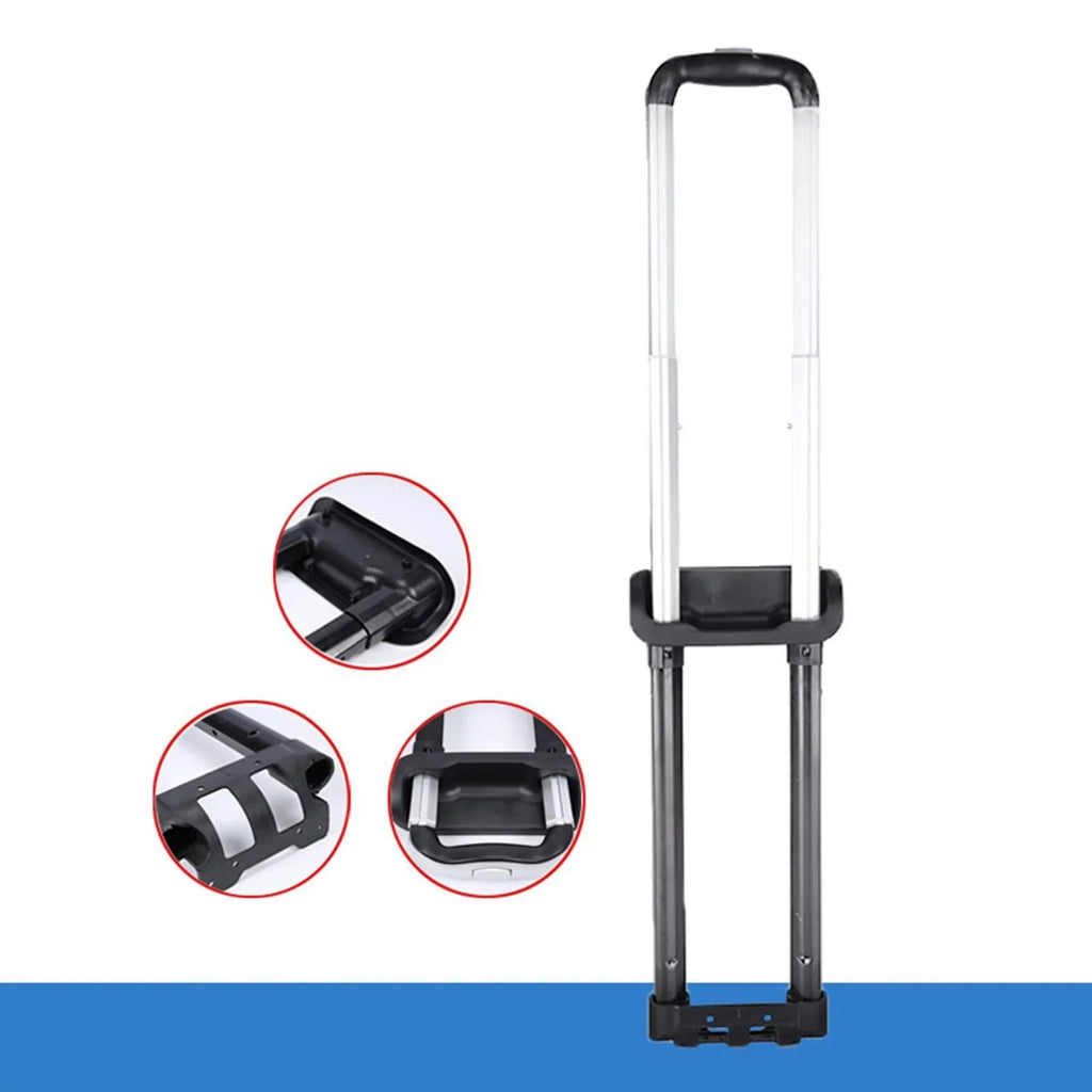 Cart Suitcase Sections Telescoping Luggage for Black Pull Trolley Bucket Handle, Three Rod, , Parts adjustable Ice Speaker Case Replacement