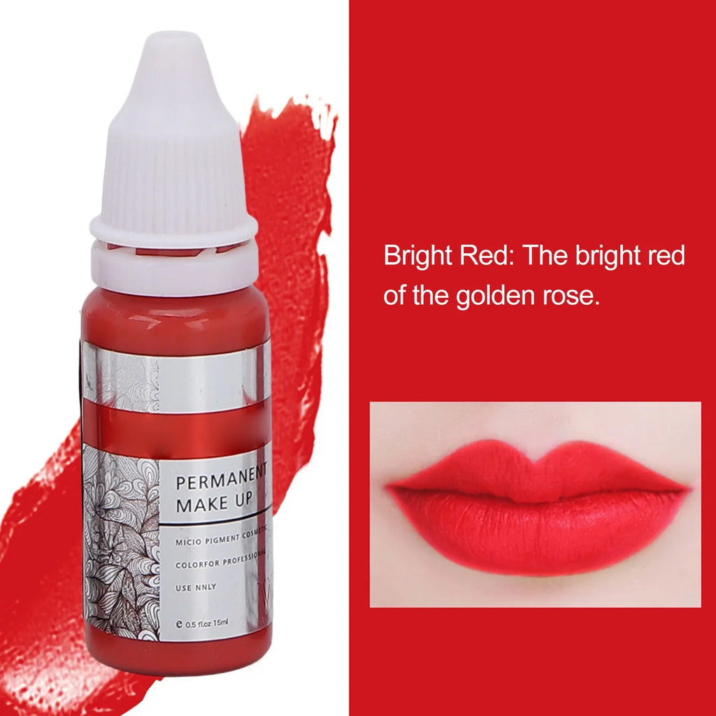 Pigment Tattoo Makeup Ink Lip 120ml Color Permanent Semi 8pcs Microblading
