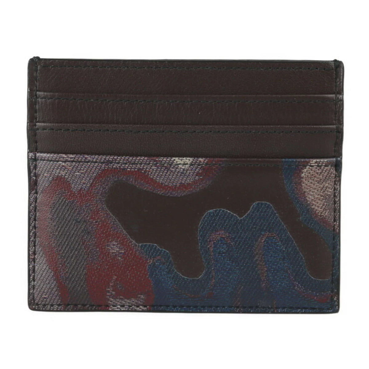 2ESCH135UCN New) Camouflage Leather Case (Like Series Marron Business Card Pre-Owned Holder Dior Christian Calf Dior Brown Pattern Multicolor