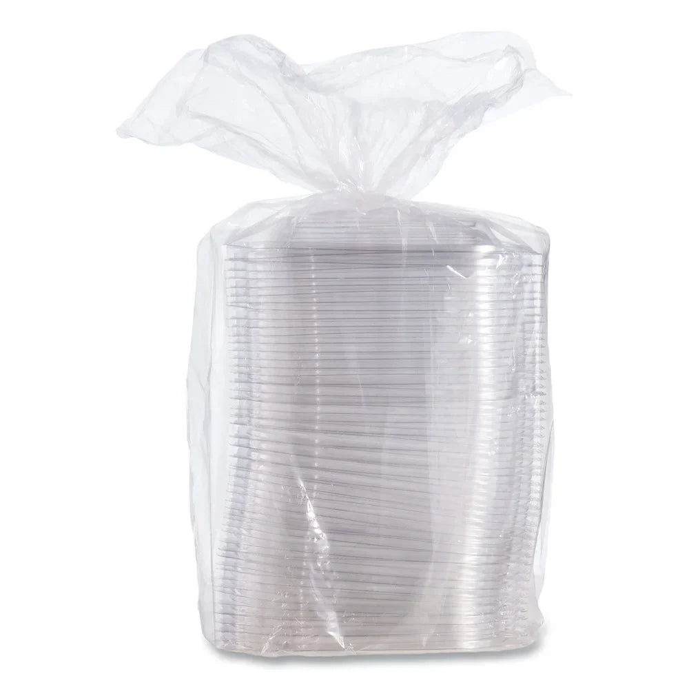 Dart Bags/Carton x Pro Bowls, oz 4 Plastic, Lids 24-32 Square Clear, 8.5 0.5, Clear 63/Bag, for PresentaBowls x 8.5