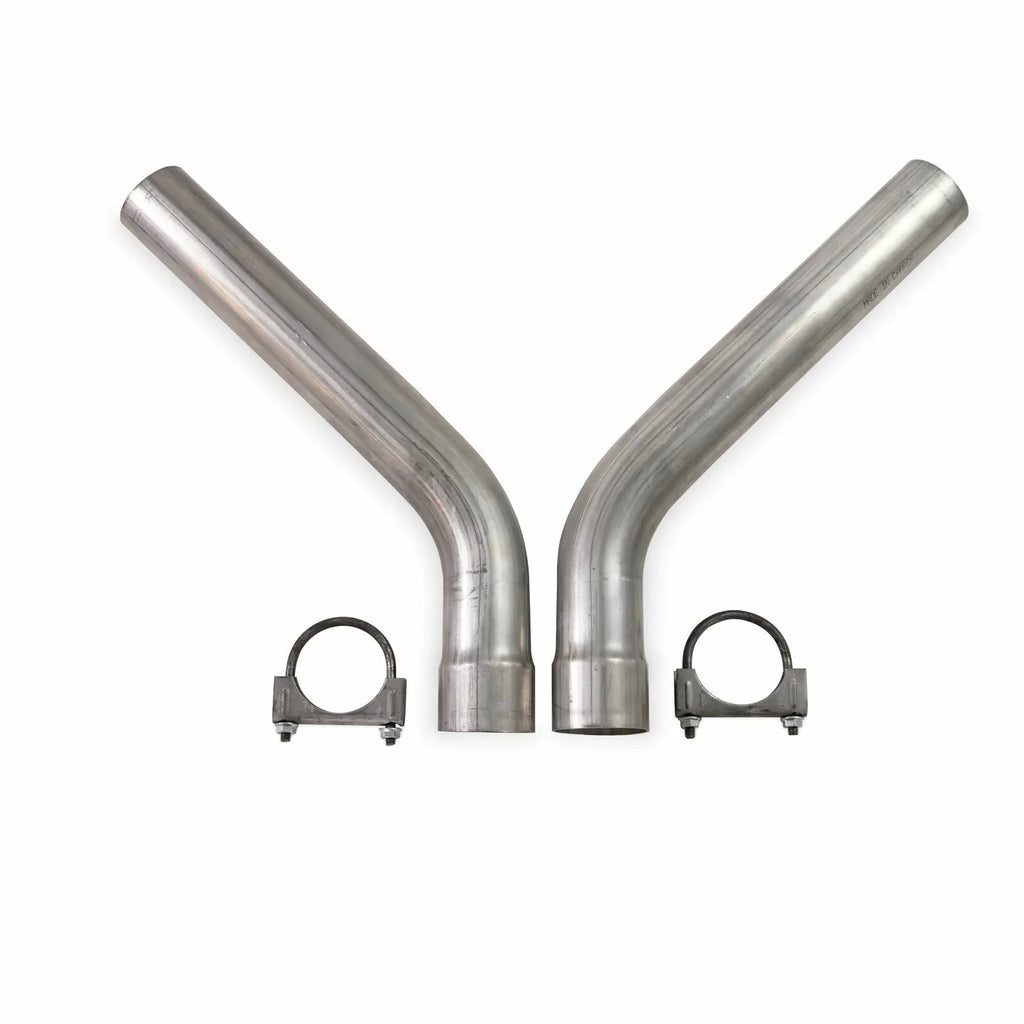 2.5" Corner Fits Dual Exhaust Flowmaster 67-72 Kit Super F-Series 40 Exit Ford