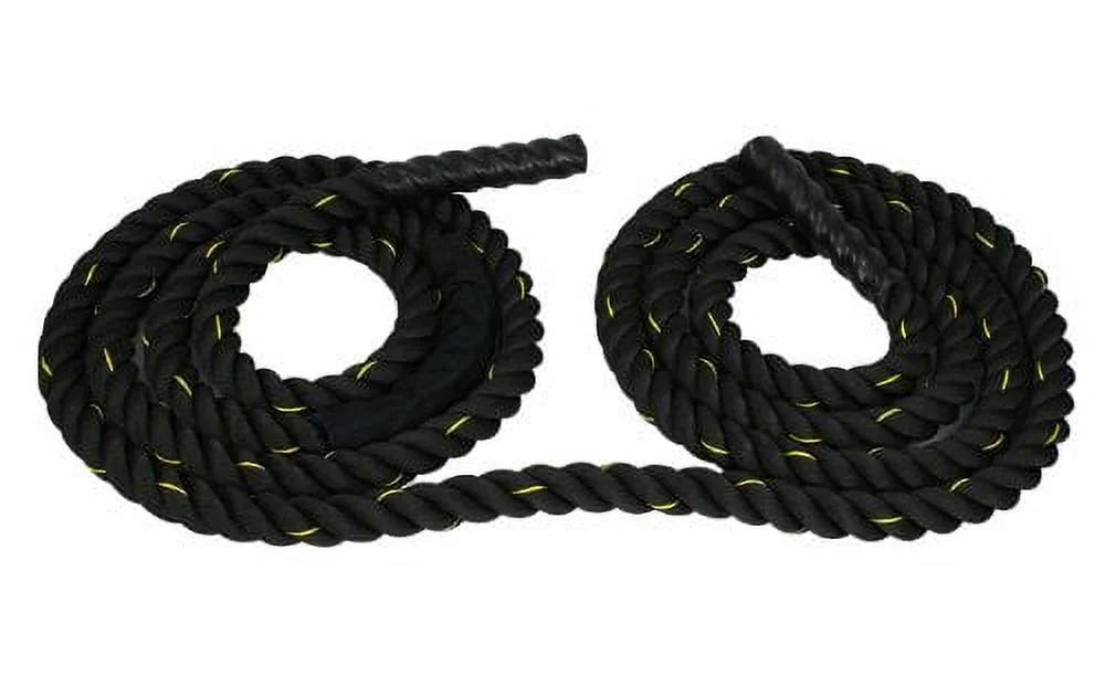 Dacron Rope Strength Battle Diameter Training 1.5" Equipment ZENSTYLE Fitness Workout Poly Rope, 50ft Exercise