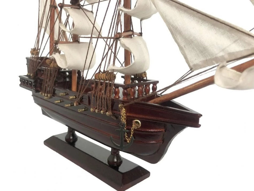 Model Sails Ships Captain Roger Pirate Hooks Wooden 20 Handcrafted in. Model Pan Ship from Jolly Peter White