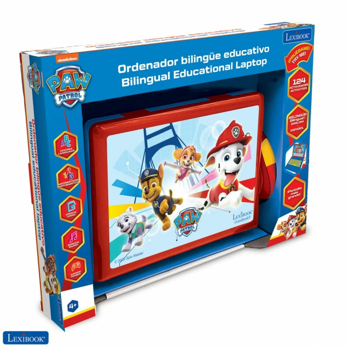 Lexibook Educational and Bilingual Paw Patrol Laptop Spanish/English