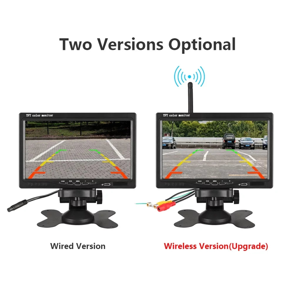 Rear Wireless Night Engineering Truck Truck Rear Vehicle Car Function Monitor Parking Visualizer Car Monitor Assist Lcd Display 7 Monitor Front Camera Vision Willstar Inch Car Navigation