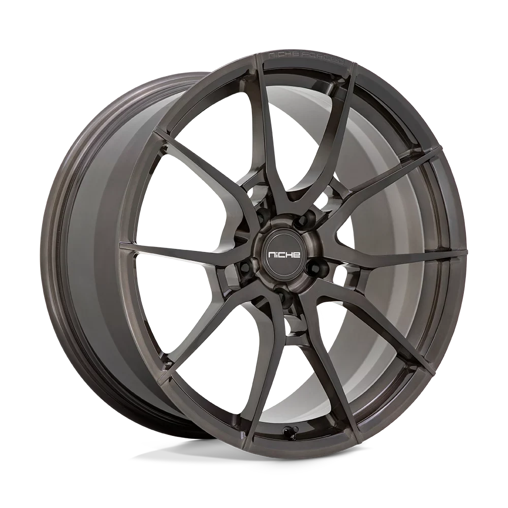5X4.5 M111 Niche Monoblock Rim Mono 38MM, SMOKE 20X10 T111200066+38 Forged