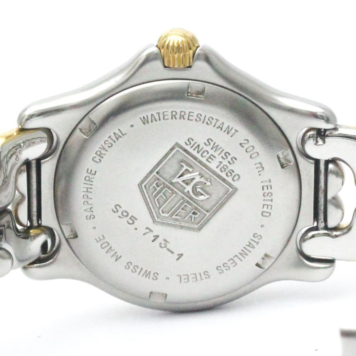 Gold Mid Watch BF568511 Steel Size 200M HEUER Plated Polished TAG (Good) Pre-Owned Sel S95.713