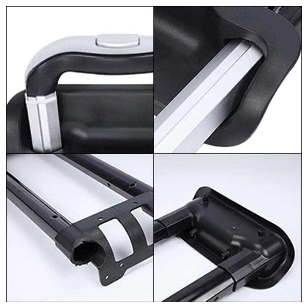 Cart Suitcase Sections Telescoping Luggage for Black Pull Trolley Bucket Handle, Three Rod, , Parts adjustable Ice Speaker Case Replacement