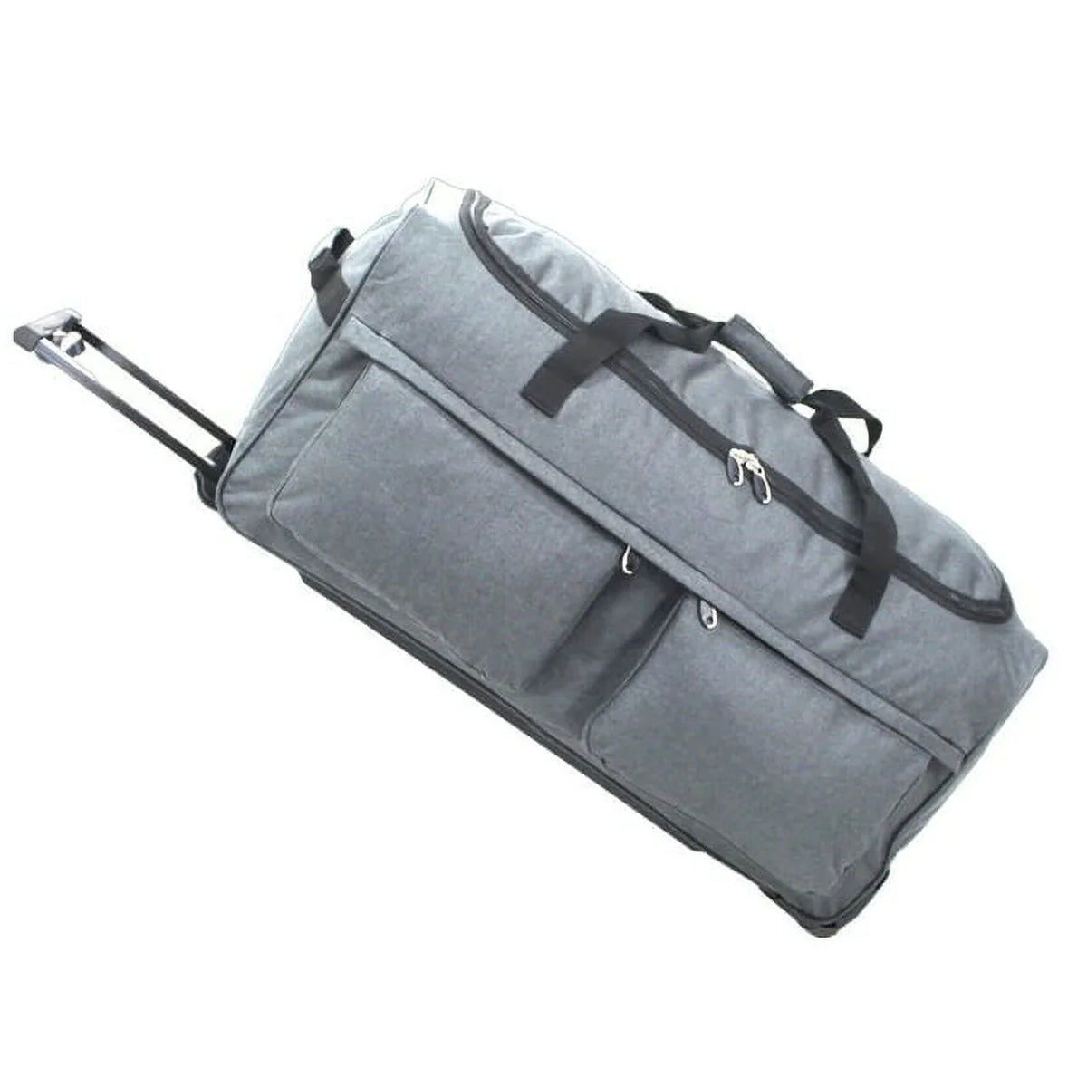 Bag X - Travel 28" Duffel Factor Multi-Pocketed Wheels Telescoping Black, Handle Rolling with & Gear