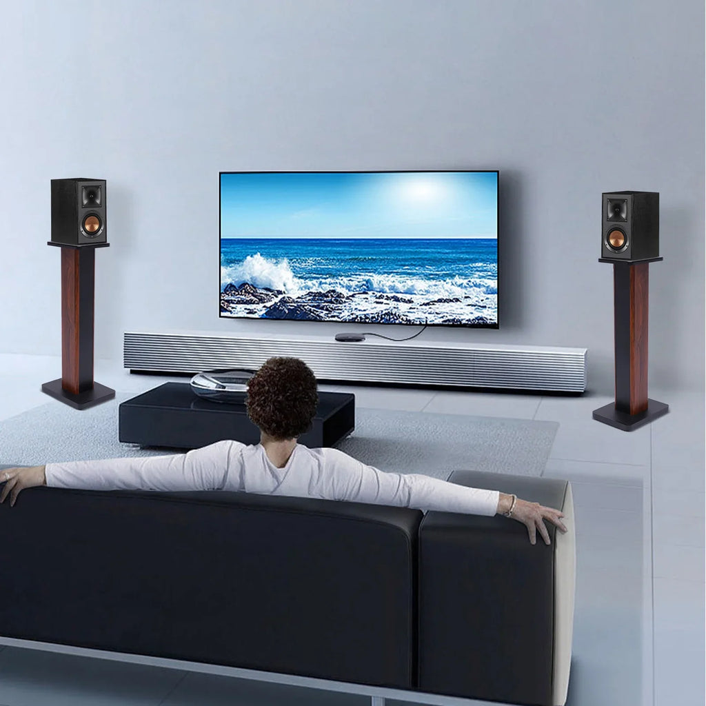Speaker 2x28" Multimedia Monitor Theater Home Speaker Stand Studio Holder Stands