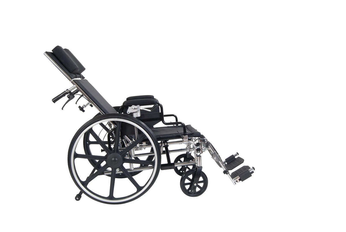 Drive 18" Arms, Medical GT Full Desk Wheelchair, Reclining Detachable Plus Viper Seat