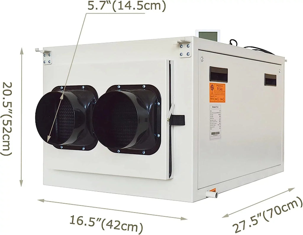 Dehumidifier Commercial Garage Ceiling Dehumidifier EQCOTWEA Basement 85L/D-170L/D
