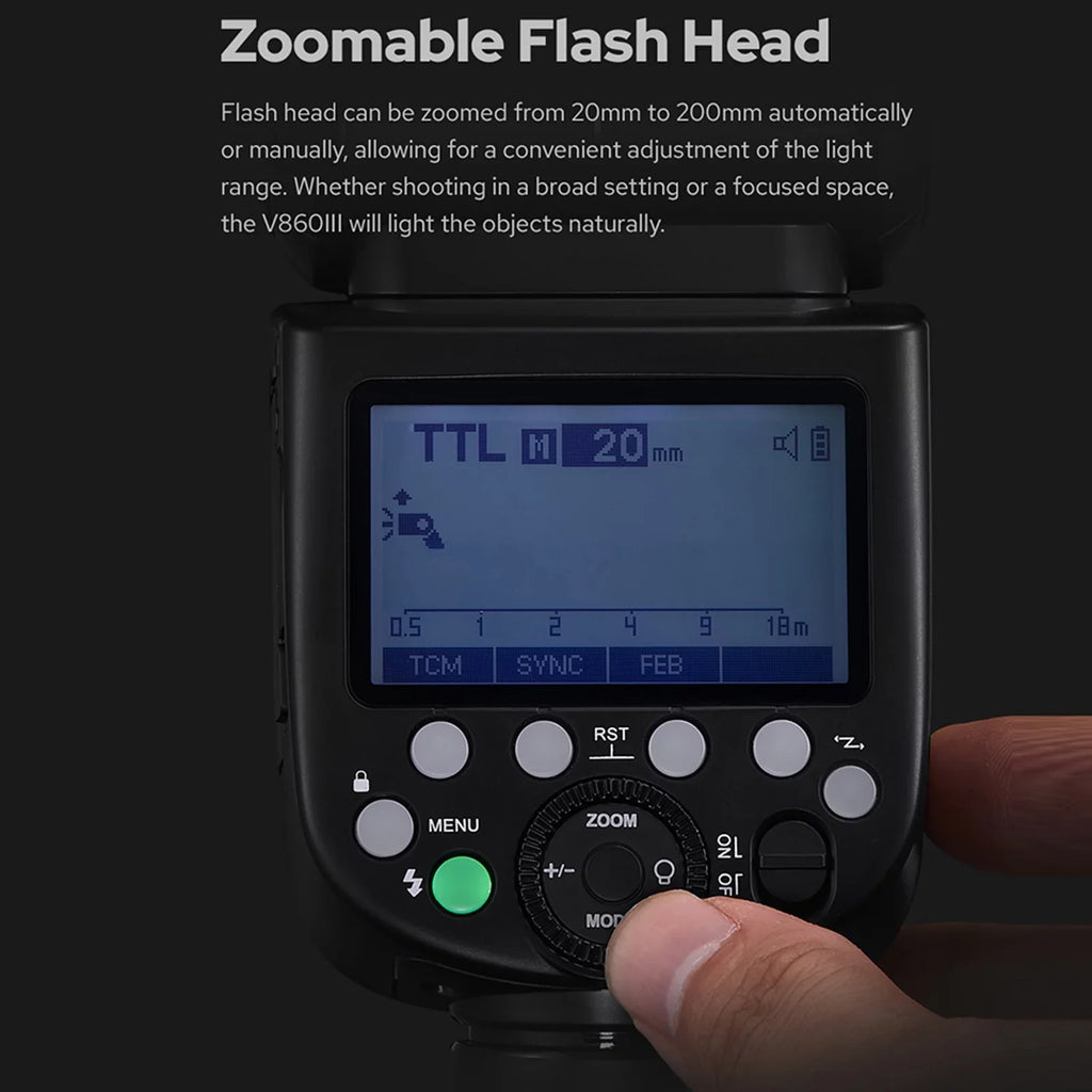 Light Li-ion Godox Manual/Auto HSS X Flash Built-in GN60 Rechargeable Wireless Replac 2.4G 1/8000s with Camera Flash TTL Receiver Battery System Wireless V860III-S Light Speedlite / Modeling