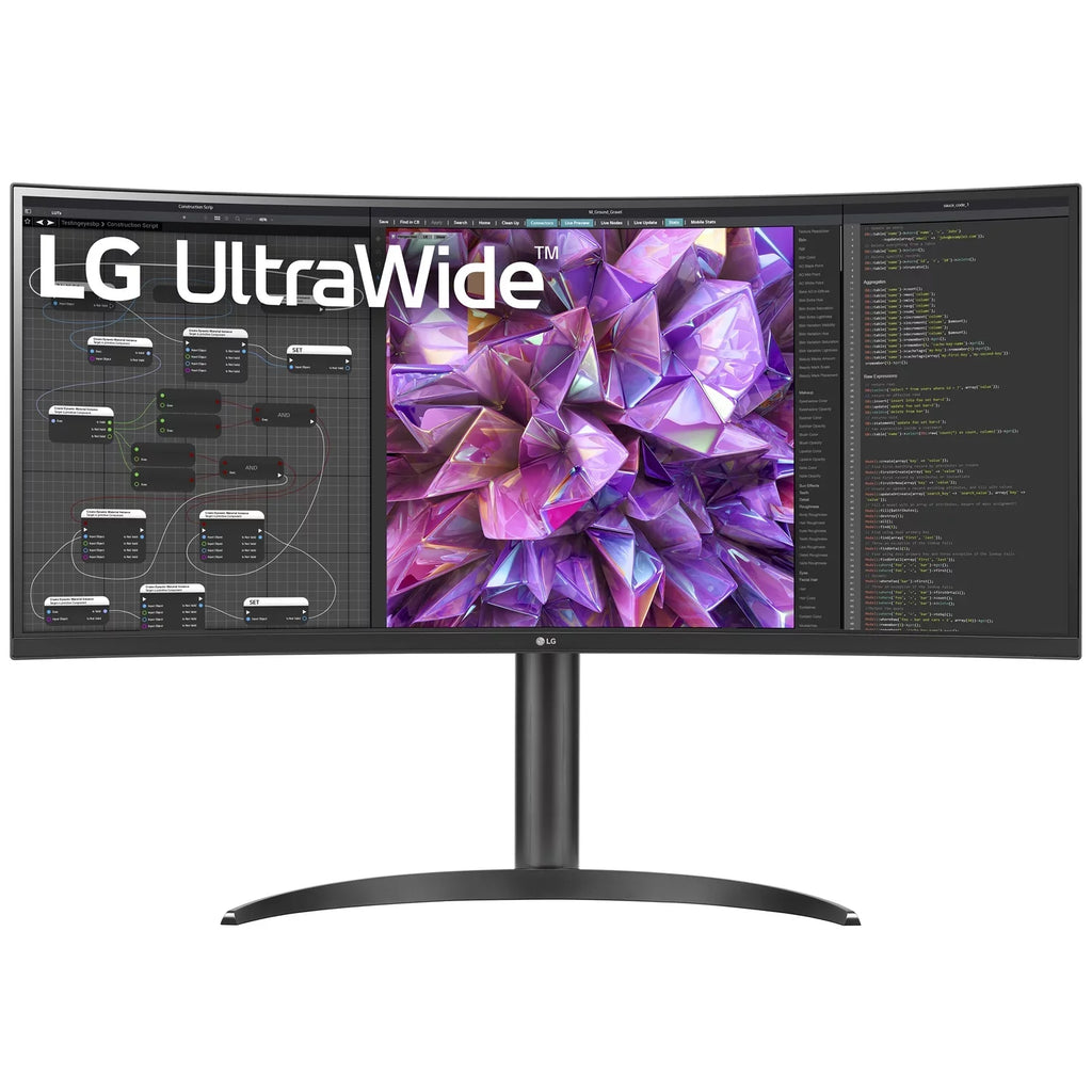 KVM IPS LG Curved 34WQ75C-B HDR UltraWide Monitor Built-in QHD 10 34"