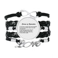 Separation Leather Rope Twisted Love Of Sorrow Poetry Accessory Bracelet Knitting Wristband Famous