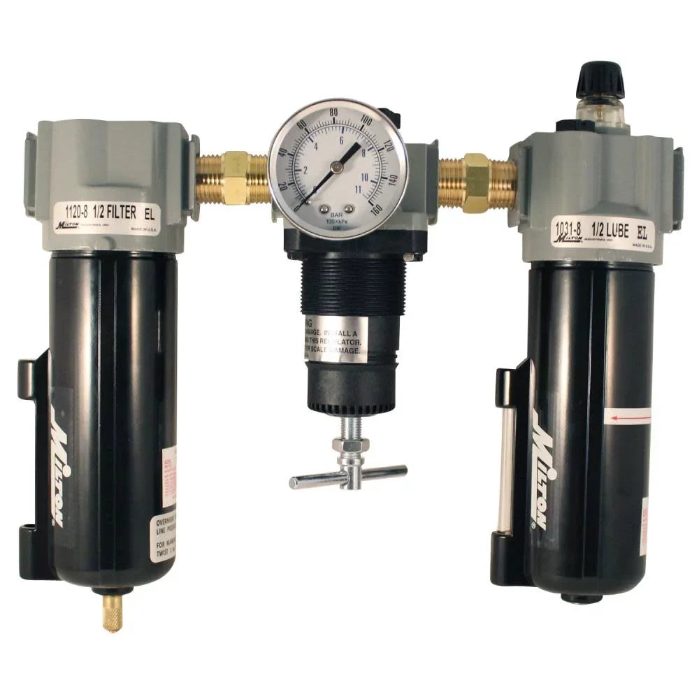 Lubricator In. 1/2 Filter Milton Trio Frl Npt Regulator
