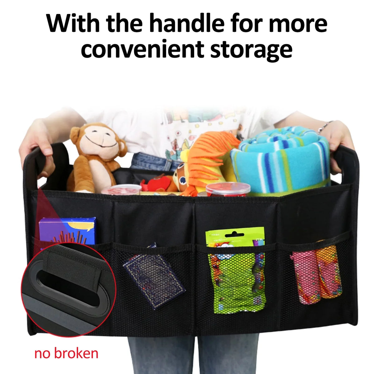 Automotive Car Organizer Folding Car Storage moobody Organizer Oxford Cloth 55L Cargo Box Trunk Car Trunk Box Storage