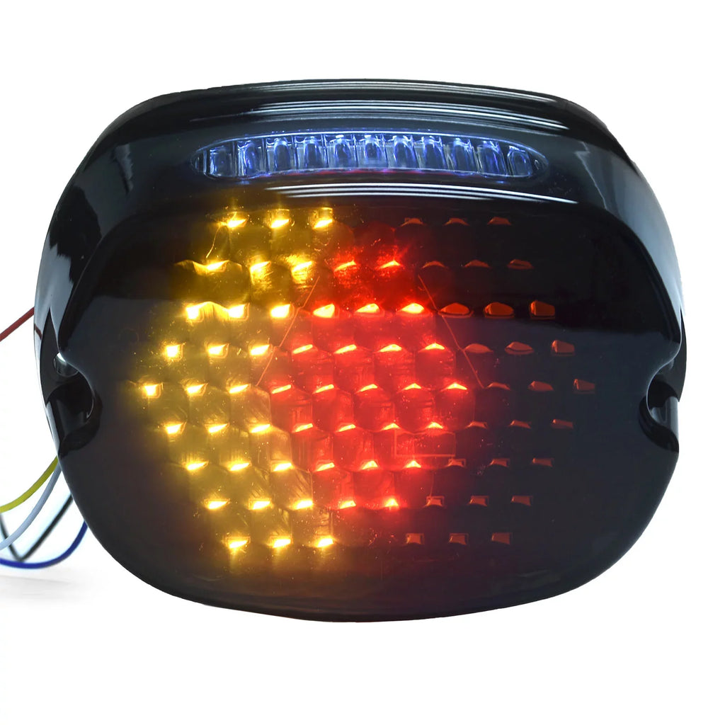 Running Fits Round Profile Brake Light Tail Turn - Headlights Smoke Ultra LED Light Glide FLHTCUSE Light Low Signals Krator Davidson with Compatible Harley 2006-2013 CVO Most Classic 6-1/4" Electra
