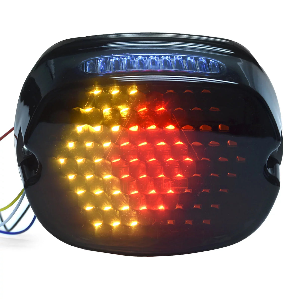Running Fits Round Profile Brake Light Tail Turn - Headlights Smoke Ultra LED Light Glide FLHTCUSE Light Low Signals Krator Davidson with Compatible Harley 2006-2013 CVO Most Classic 6-1/4" Electra