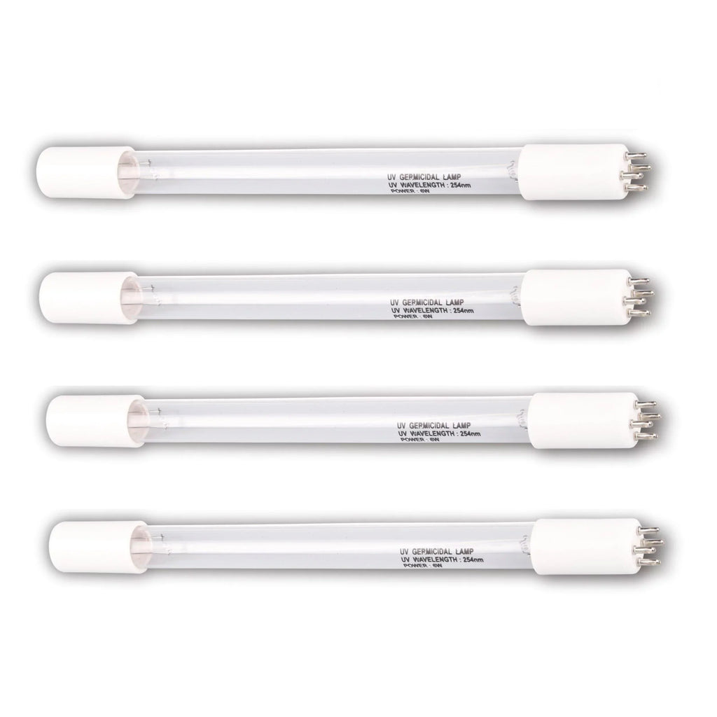 Ultraviolet System Purifier Water (4pcs) 4 UV Prong Replacement our Bulb Bluonics for 6W Light