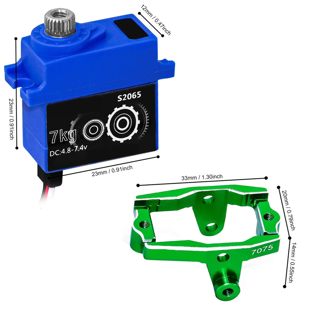 Season Servo Servo TRX4M Clearance Gifts Holiday with and Mount Servo Metal Horn Digital Gear RC 1/18 Upgrade Parts 2023RC Micro for Servo Saving Car