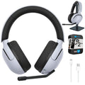 Protection Enhanced WHG500/W Headphone Gaming to Wireless Cable INZONE Noise Pack H5 Bundle 6 Pro Sony White Foot USB-A Headset, YR CPS 2 Deco with Audio Stand, USB-C Cancelling & Gear