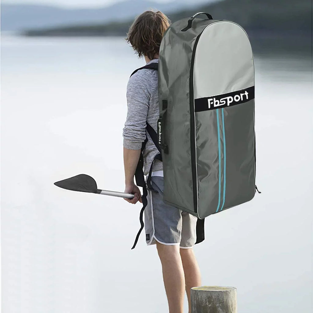 Stand 10 Non-Slip with Inflatable Paddle Green Standing Ft. Bag, Carry Brushed Stance, Board up FBsport Wide Boat, Complete Control, Thickening Deck, and Surf Accessories