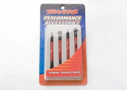 Toe (Red) Aluminum Traxxas Links (Front/Rear) (4)