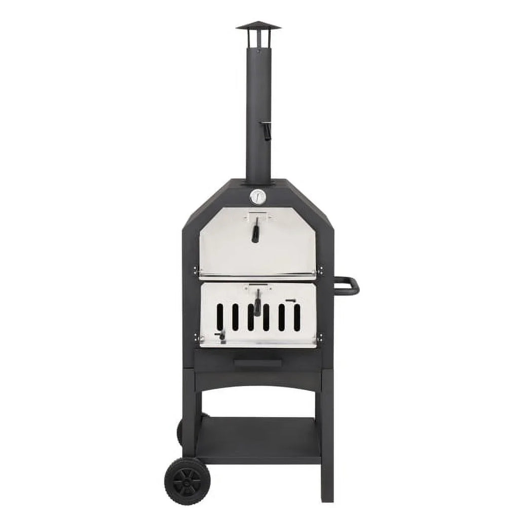 and Camping Grill Pizza Backyard Peel, Fired Wood with Pizza Oven Stone, Fithood Pizza Outdoor Rack, for