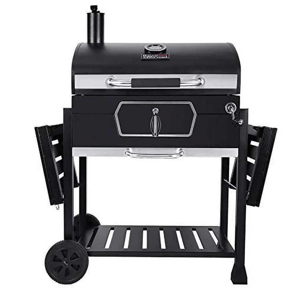 30-Inch BBQ Patio Charcoal Black, Picnic CD2030AN Backyard Large Camping Cooking, Grill, Royal Smoker Deluxe Gourmet