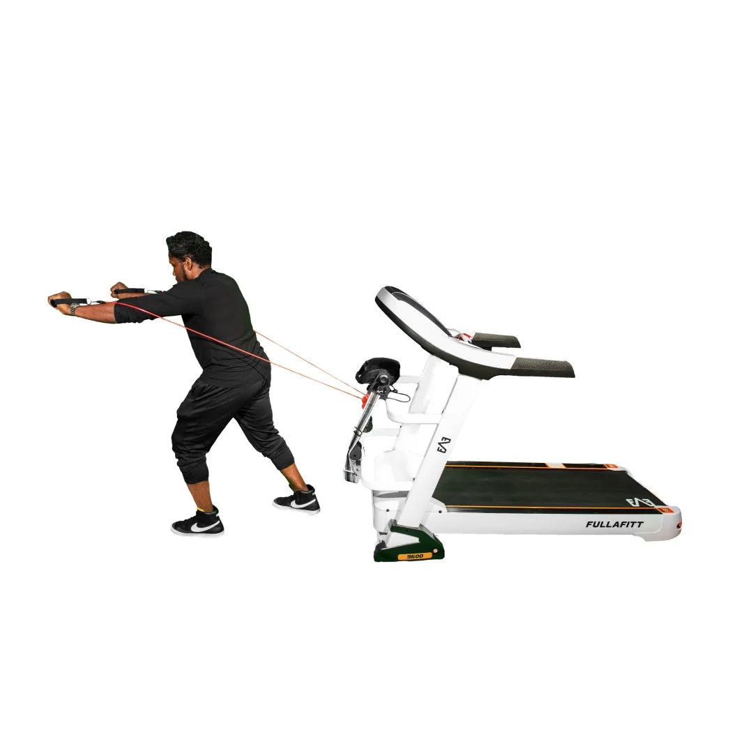 Preset Wide Board Monitor, by Folding 4.5HP, Grip, Speakers, Belt, Running LED Pulse Best Pressure Massage Programs, Bluetooth, FULLAFITT, Treadmill Free World