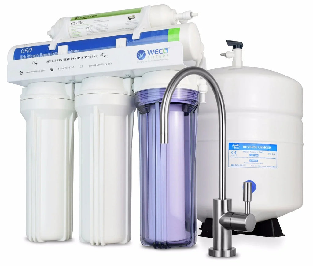 System Reverse Filtration Water WECO Osmosis VGRO-36 Efficiency High Drinking