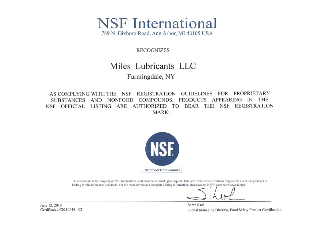 Fire Food 41 Nsf Fluid Resistant ISO 46 Registered Hydraulic Pao Miles Hydro Based Fg H1 Fr Gallon Grade Case