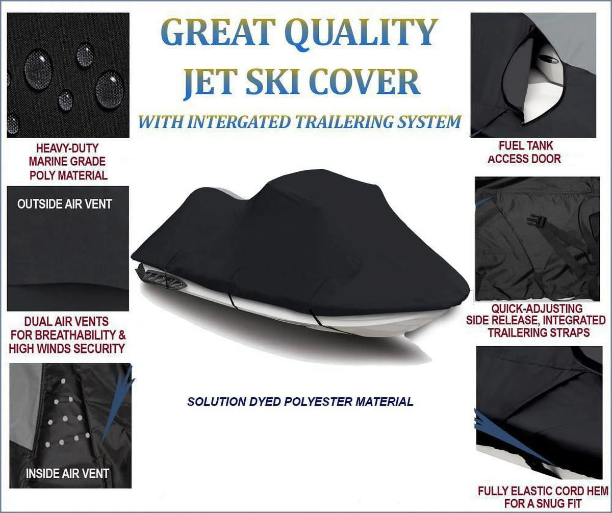 SKI 2004 OF Compatible JET GTI for LINE Ski Doo Cover 2005 Sea-Doo 2002 TOP 2001 Jet THE 2003 Cover Sea BLACK