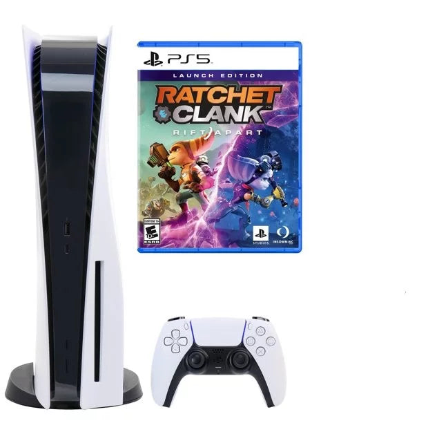 Gaming Version) Console(Disc Apart Clank: Ratchet PlayStation_PS5 with Rift Bundle Game Sony &