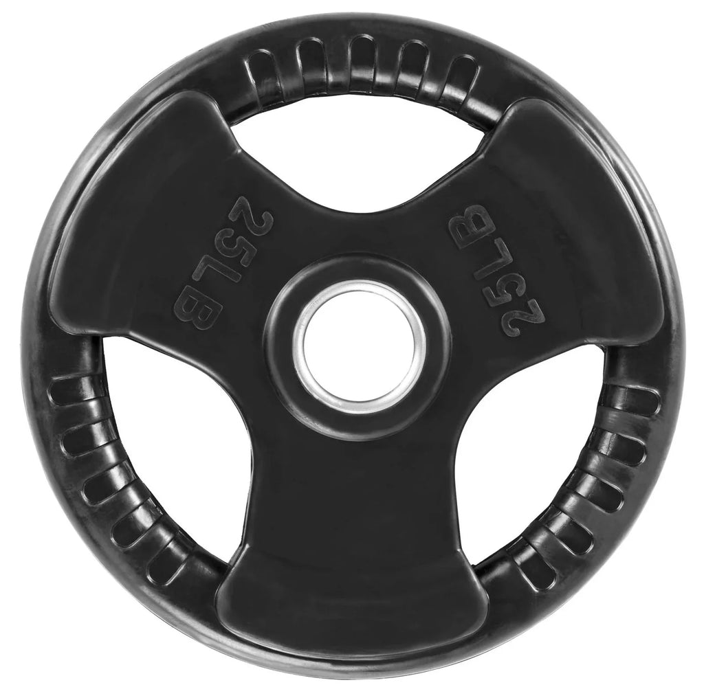 Weight (New) Set Grip Plate 395 French ft Bar w/7 Rubber lbs Fitness Olympic