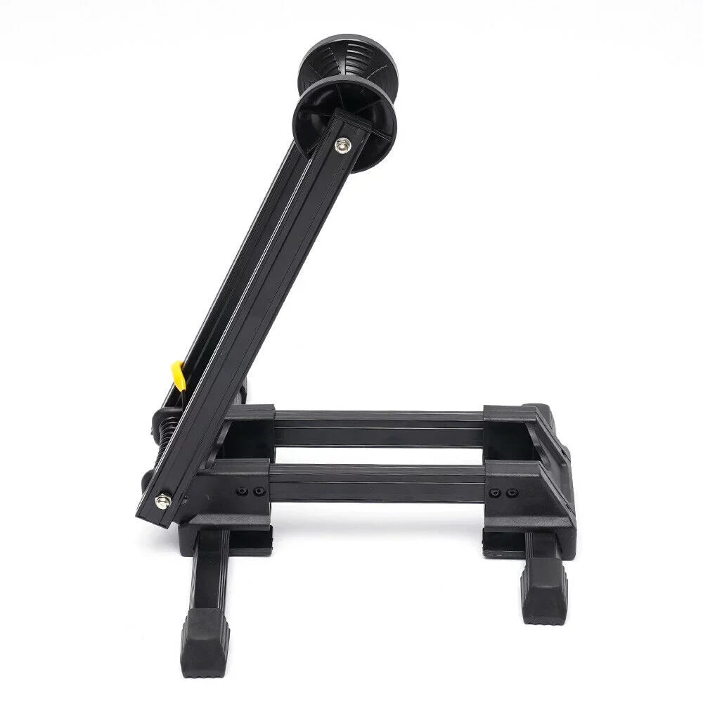 Black Parking Floor Mountain Bike Bicycle Storage Bike Foldable Stand Holder Rack